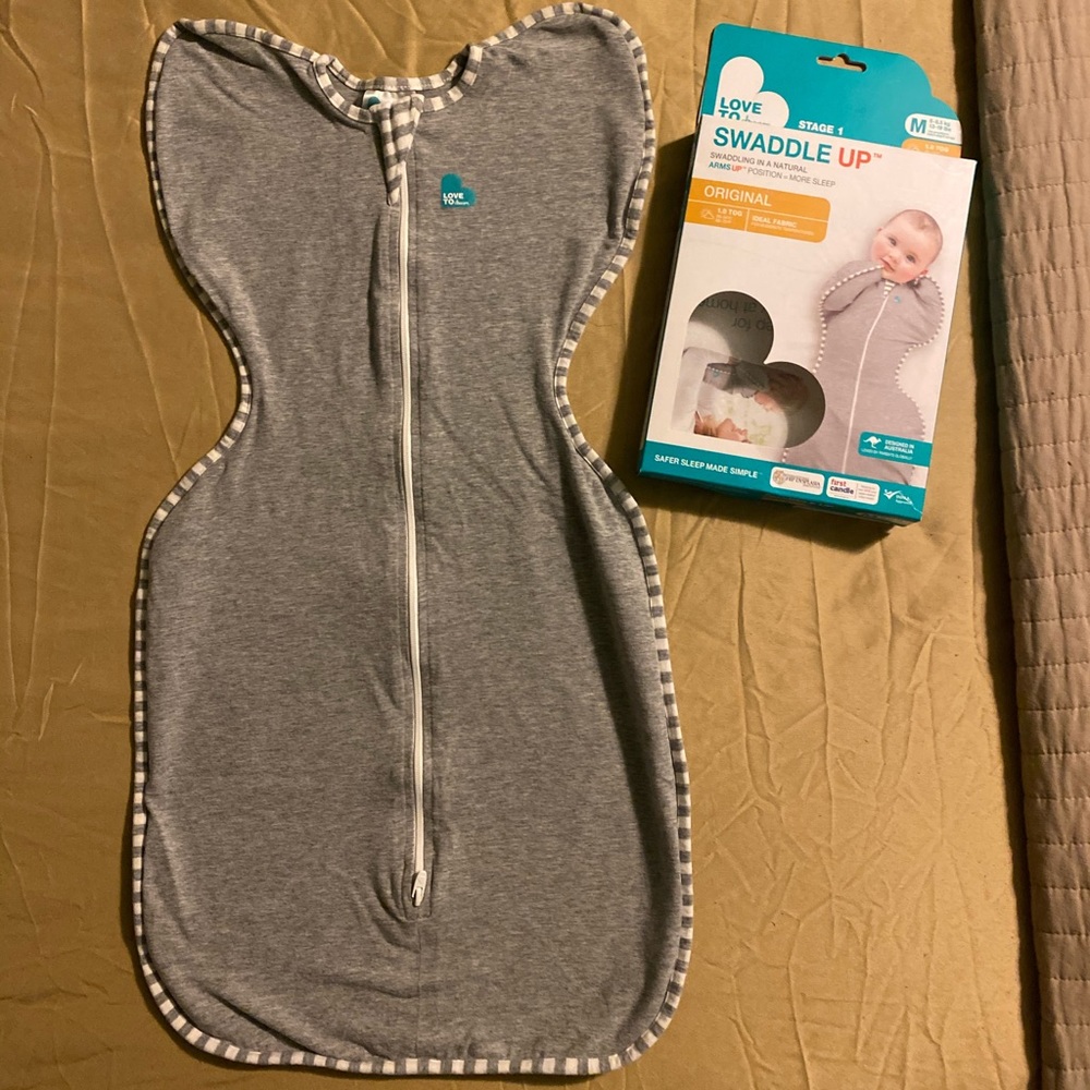 Love to dream swaddle up -Med grey
